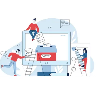 illustration représentant une opération de vote